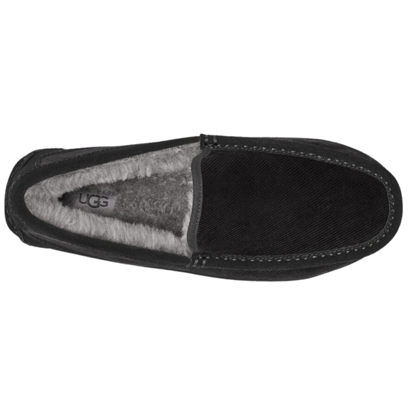UGG Ascot Corduroy II Driver Men's Slip-On Shoes Size 10 Black - Picture 5 of 6